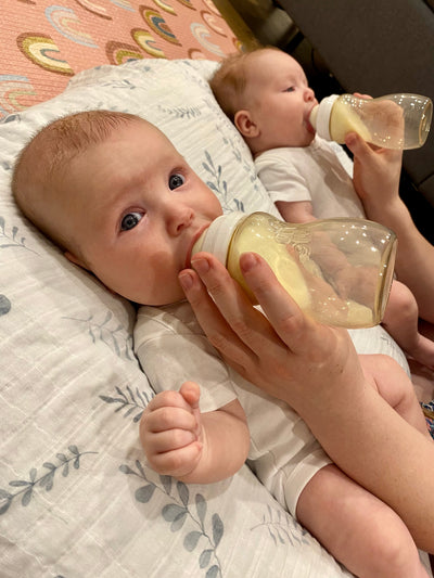Breast & Bottle feeding twins with Minbie - Simone's Story