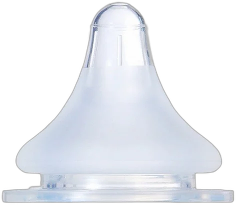 A conventional bottle teat